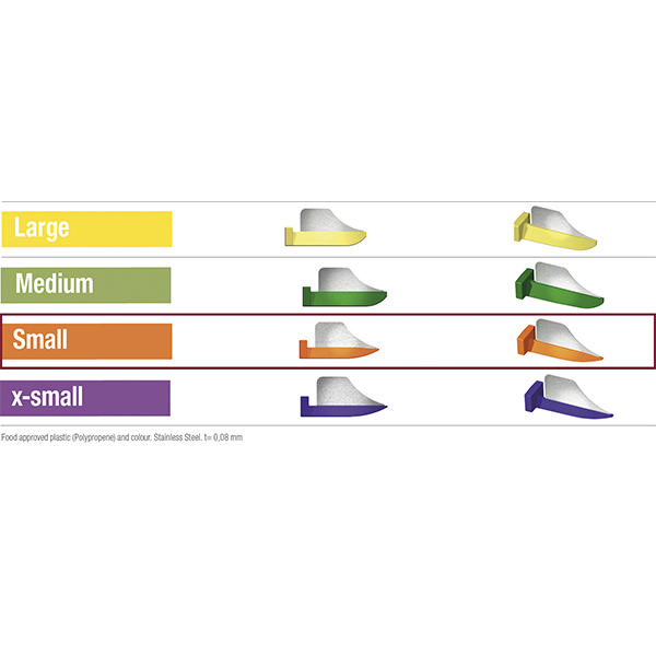 FenderWedge kiler, Small, Orange, 36 stk.