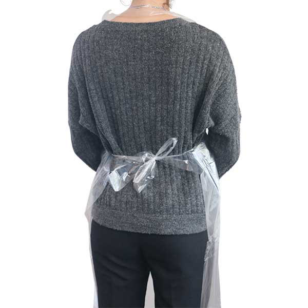 Poly-Line engangsforklæder, transparent, 50 stk.