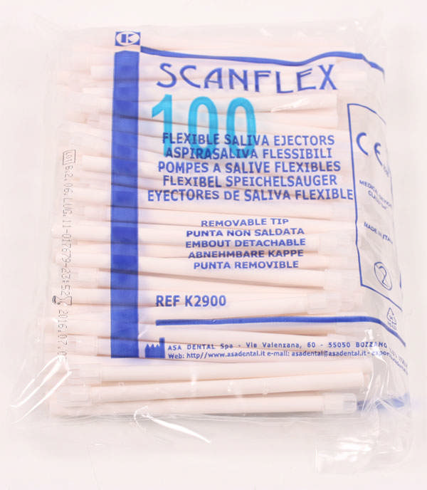 Scan-Flex spytsug hvide m/aftagelig hætte, 100 stk