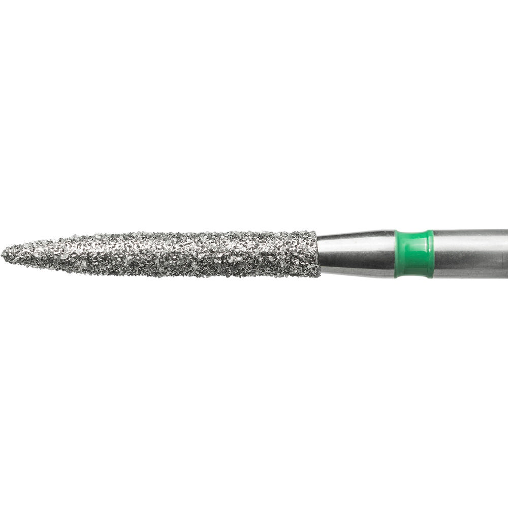 Edelingh diamant flamme FG 250/012 C, grøn, 5 stk.