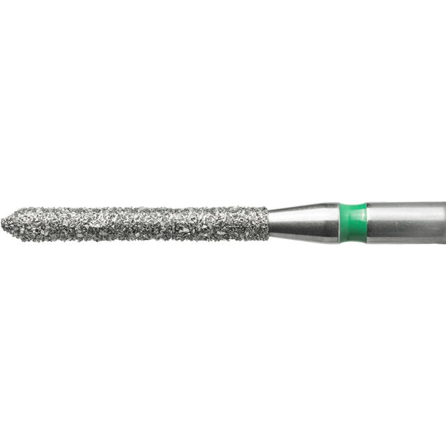 Edelingh diamant cylinder m/spids FG 131/014 C, grøn, 5 stk.