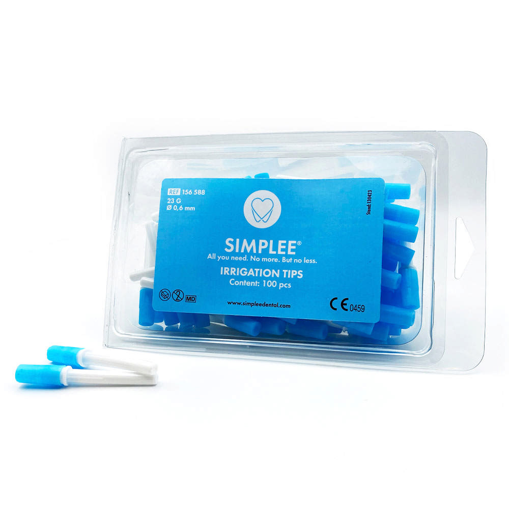 Simplee skyllekanyler, 23G, blå, 100 stk.