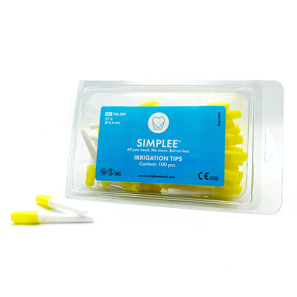 Simplee skyllekanyler, 27G, gul, 100 stk.