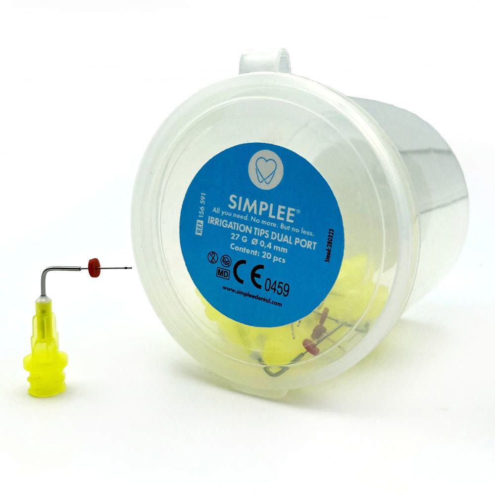 Simplee skyllekanyler m. db. sideskyl 27G, 20 stk.