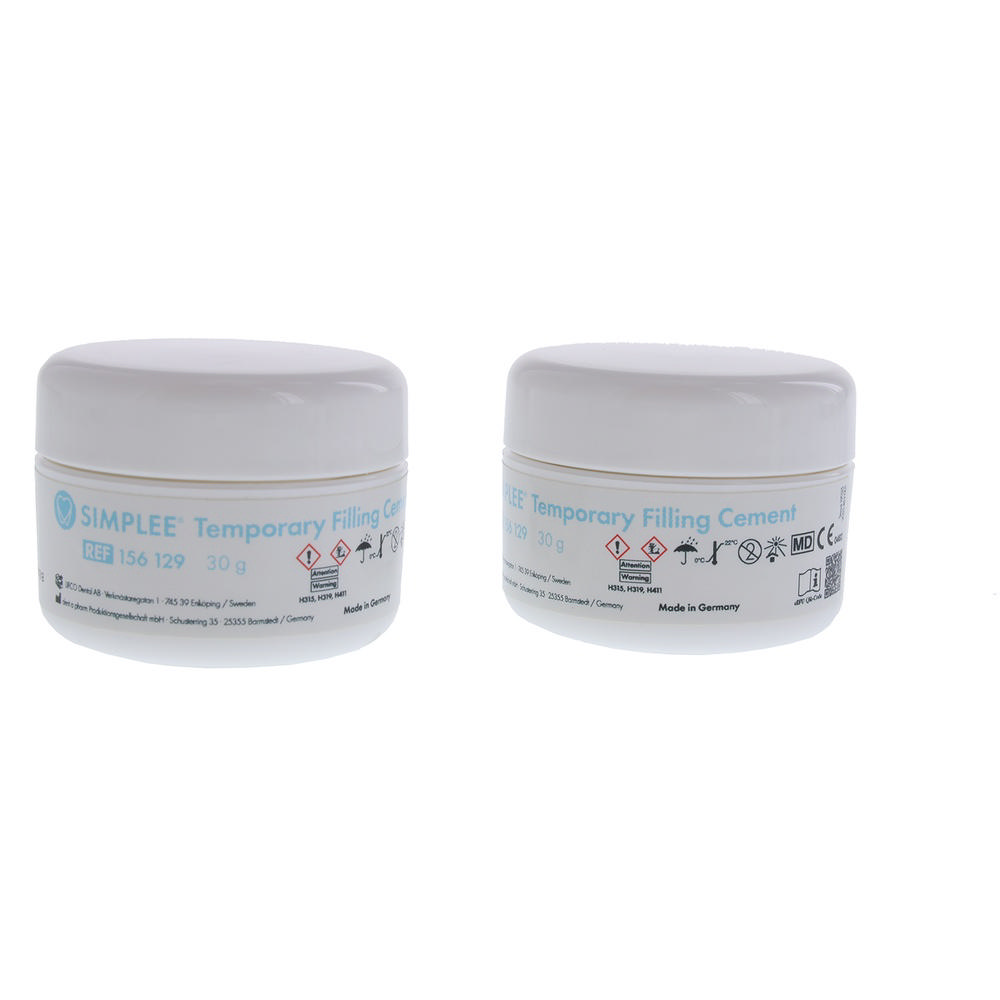 Simplee Temporary filling cement, 2 x 30 g.
