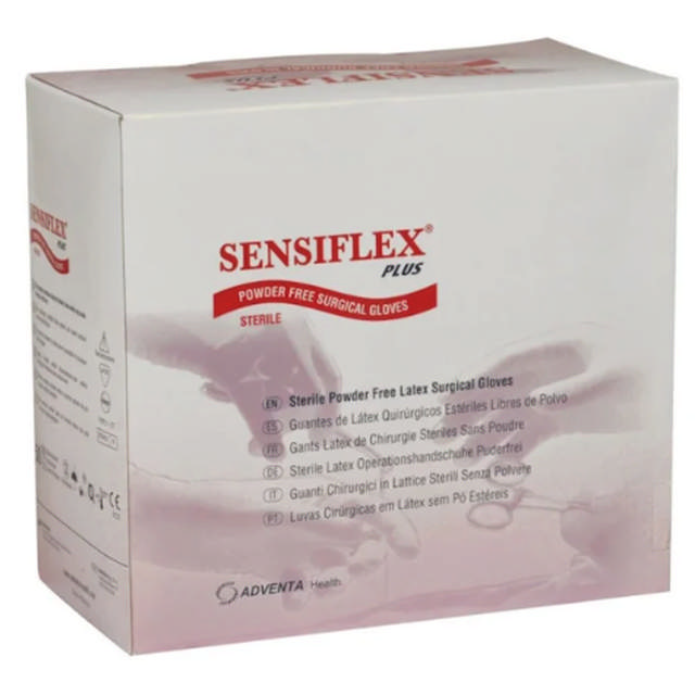 Sensiflex Plus latex OP handsker sterile PF str. 6, 50 par