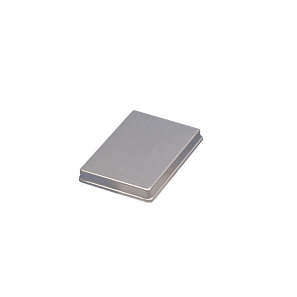 Directa Aluminiumsbakker låg 18 x 14 cm uperforeret, grå