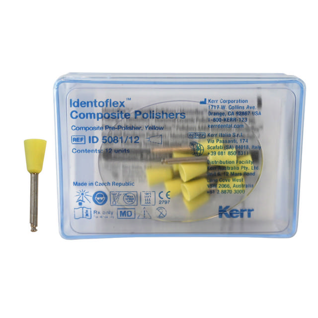 Identoflex polerere ID 5081 gul, standard, 12 stk.