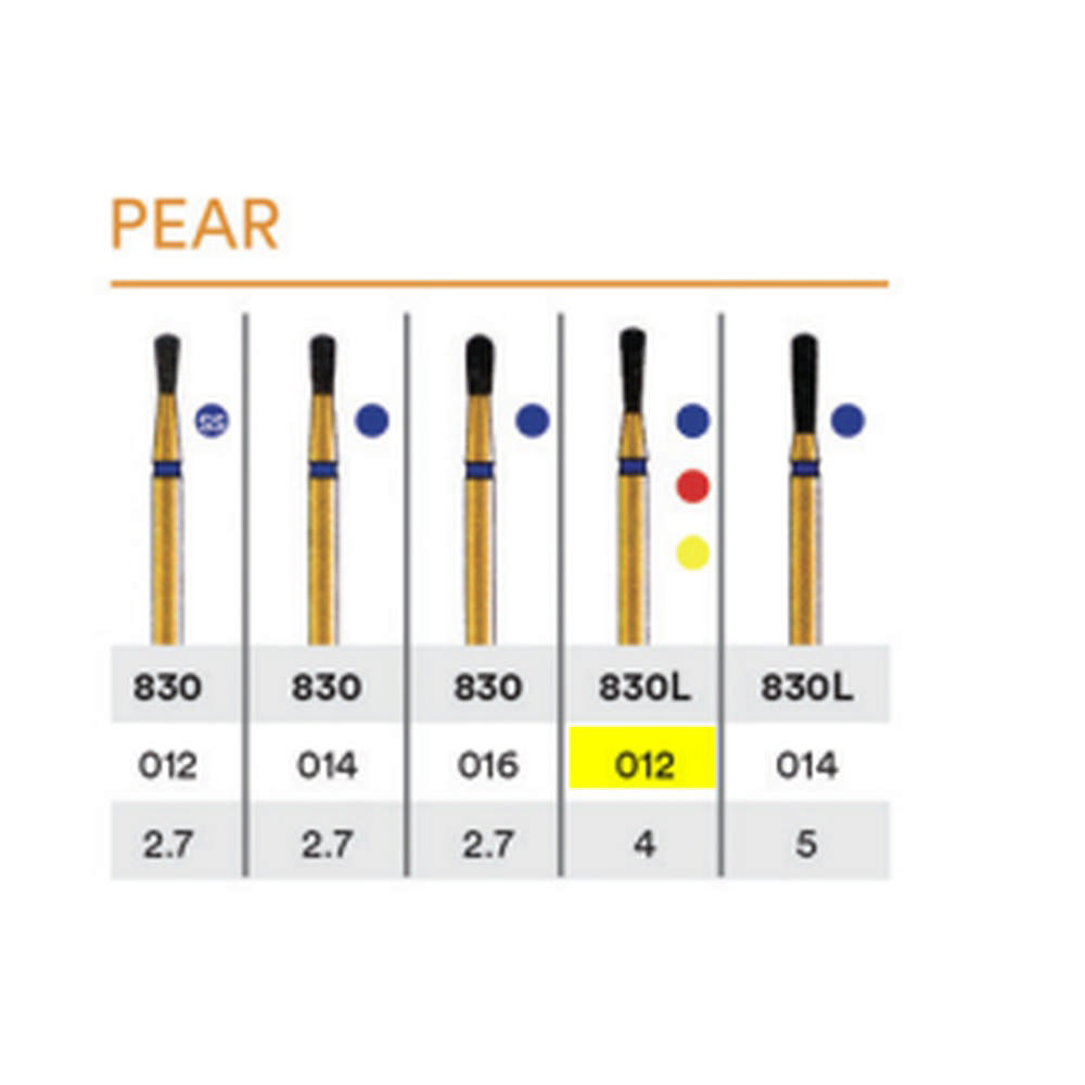 Diatech diamant pære FG G830L-012-4-F, rød 5 stk