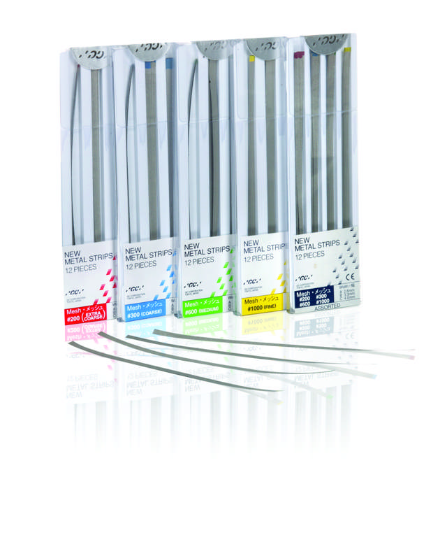 GC New Metal Strips gul, 12 stk.