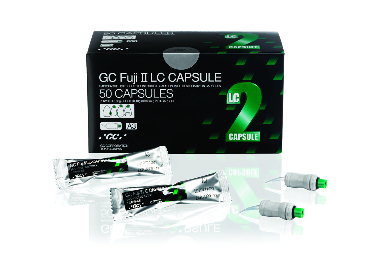 GC Fuji II LC kapsler farve A3,5, 50 stk.