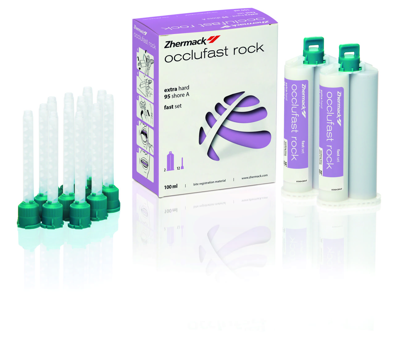 Occlufast Rock 2 x 50 ml inkl. 12 blanderør