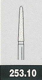 Two Striper diamant, Rød 253.10 F, ISO 299/014, 5 stk.