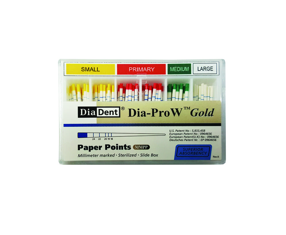 Diadent Paperpoints, Primary, rød, Dia-ProW Gold