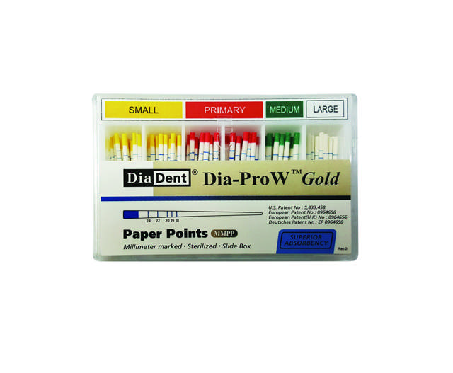 Diadent Paperpoints, Medium, grøn, Dia-ProW Gold