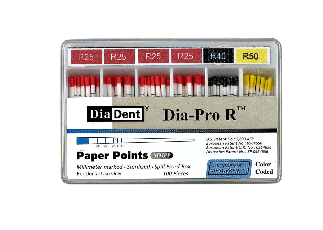 Diadent Paperpoints, R40, sort, Dia-ProR reciproc