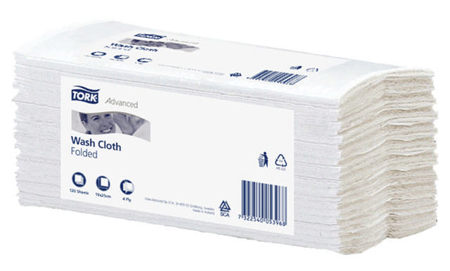 Tork Advanced, vaskeklud, 6-lag, 20 x 80 stk.