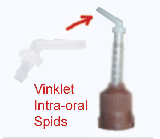 Blanderør, vinklet intra-oral spids, 50 stk