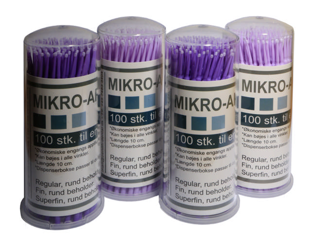 Conzept mikroapplikatorer, superfin, lilla, 4x100 