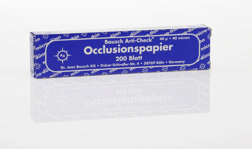 Bausch artikulationspapir BK-09 blå, 200 stk.