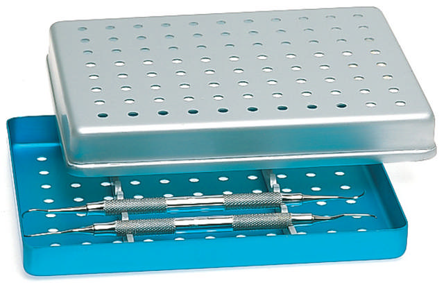 Nichrominox Kassette bund alu. perforeret, mini 18x14 cm, SØLV