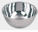 Skål, rustfrit stål, 9 cm. diameter, 1 stk.