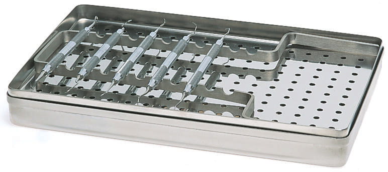 Nichrominox Kassettelåg 28 x 18 cm perforeret, rustfrit stål.