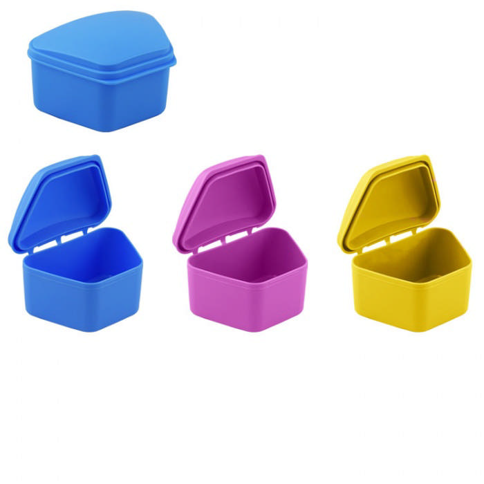 Proteseboks, orthoboks, assorterede farver, 10 stk