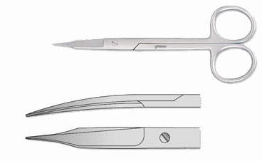 Saks, Goldman-Fox buet, rustfrit stål, 13 cm