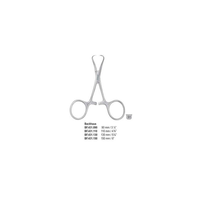 Lus/serviettang, Backhaus, 11 cm.