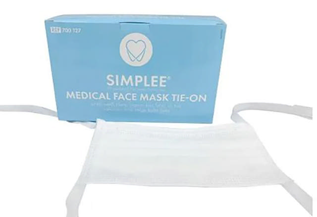 Simplee mundbind type IIR m/bindebånd, hvid, 50 stk