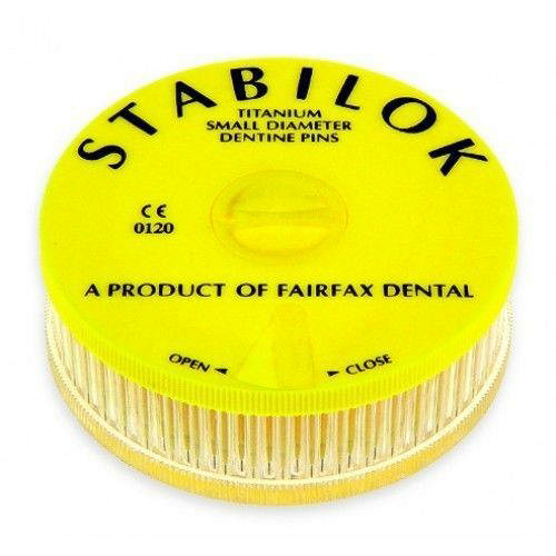 Stabilok parapulpale stifter 0,60 mm gul, 100 stk.
