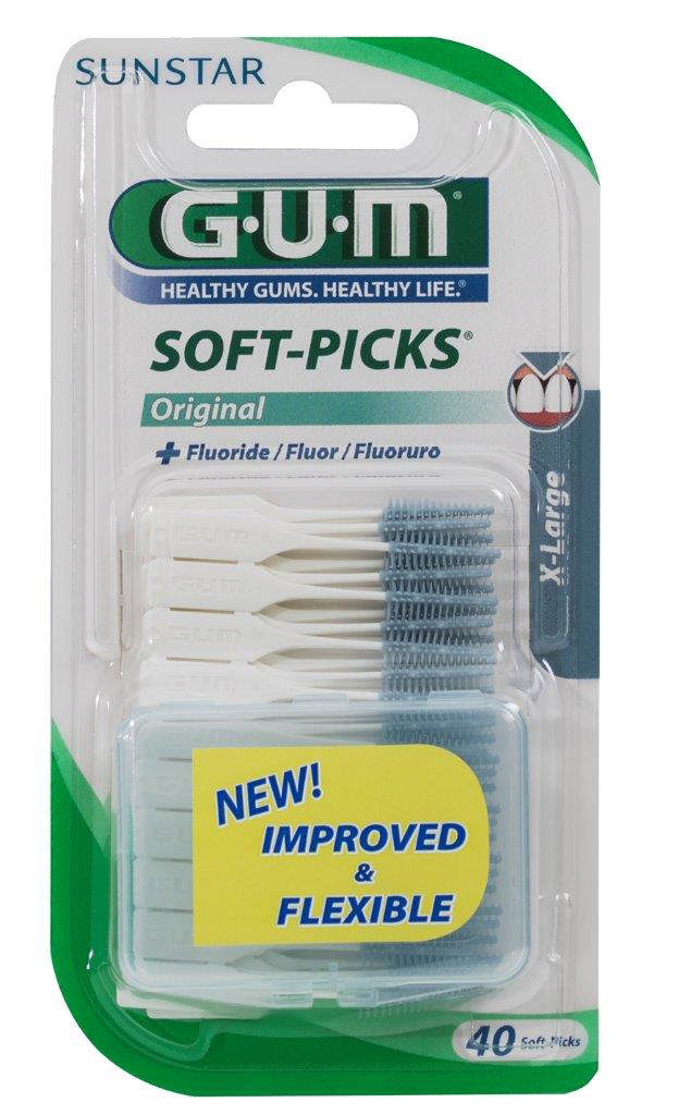 GUM Soft-Picks Original X-large, 40 stk.