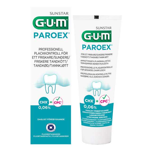 GUM Paroex tandpasta m/ fluor 0,06%, 75 ml