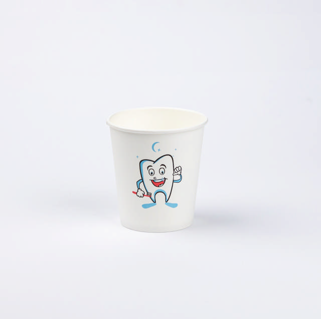 Drikkebægre pap med dentalmotiv, 17 cl 1000 stk