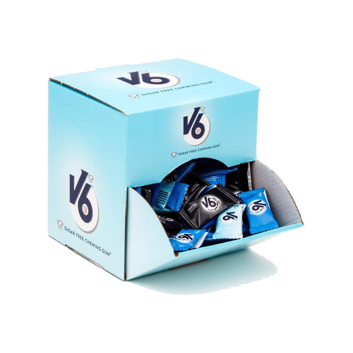 V6 tyggegummi i æske ass., 170 x 2 stk