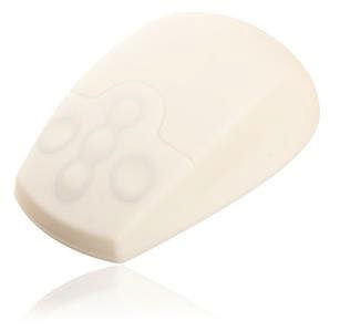 Mus trådløst optisk og vandtæt, hvid. 1 stk.